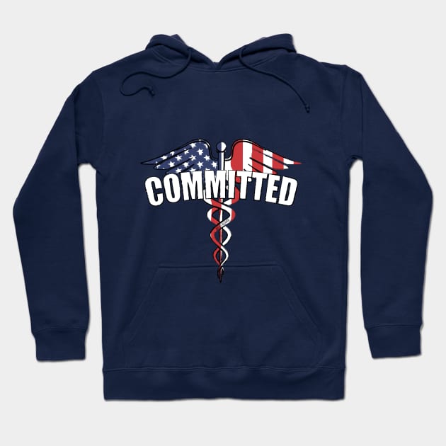 COMMITTED, medical, EMT, nurse, technician Hoodie by Richardramirez82